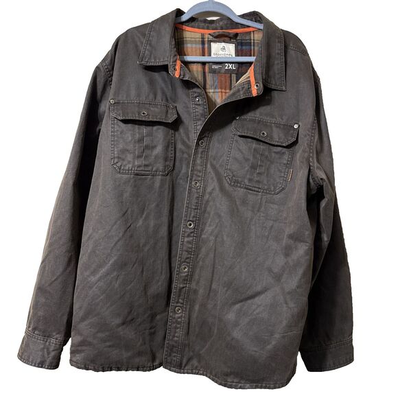 Legendary Whitetails Other - Legendary Whitetails Jacket Mens 2XL  Brown Journeyman Flannel Lined Waxed